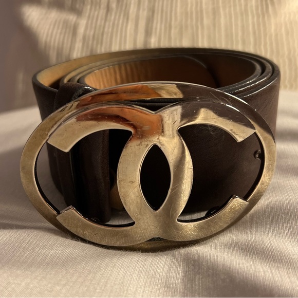 Vintage Black CHANEL Belt - Picture 1 of 3